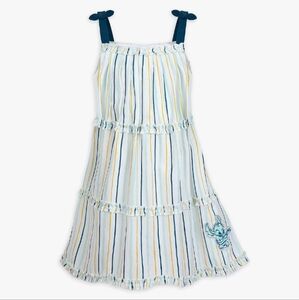 Disney Stitch Striped Sun Dress for Girls Nwt Size 5/6